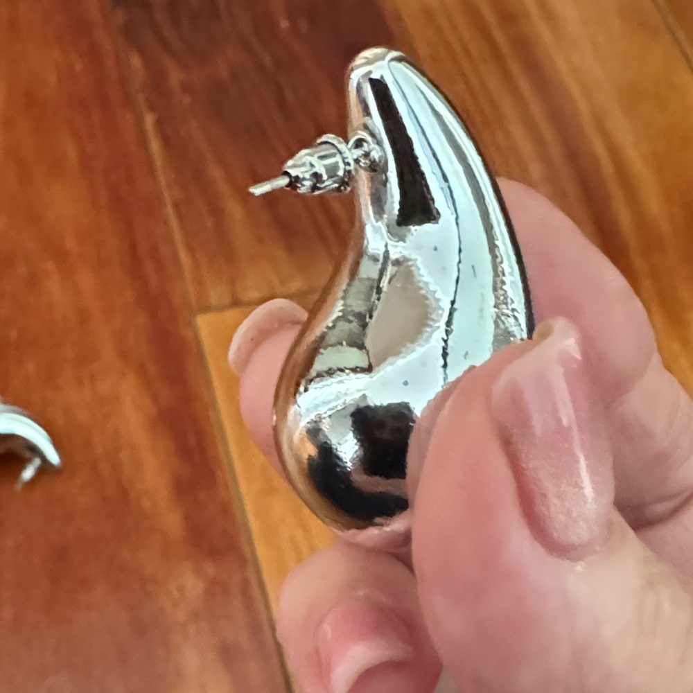 Tear Drop Earrings silver plated - Picture 5 of 5